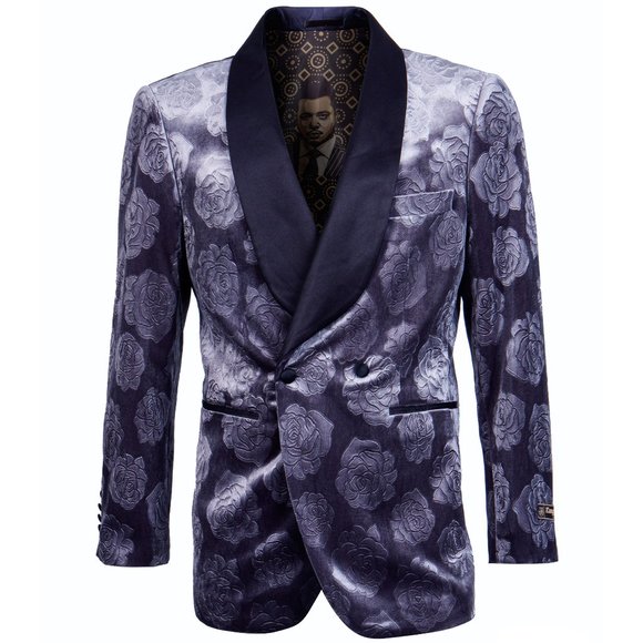 Rose Mens Blazer Jacket w/ Satin Shawl Collar by Empire™ (TV Series)